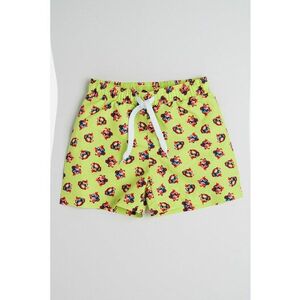 Pantaloni scurti cu imprimeu si snur de ajustare in talie imagine