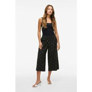 Pantaloni evazati cu model si talie elastica imagine