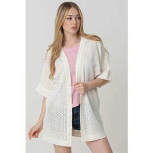 Cardigan cu perforatii imagine