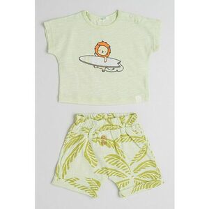 Set de tricou de bumbac si pantaloni scurti imagine