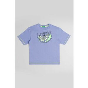 Tricou de bumbac cu decolteu la baza gatului imagine