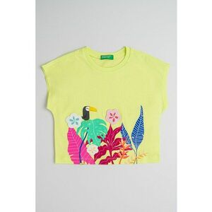 Tricou de bumbac cu detalii crosetate imagine