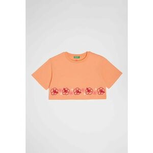 Tricou crop din bumbac imagine