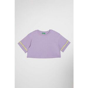 Tricou crop din bumbac imagine