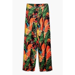 Pantaloni cu imprimeu si talie elastica imagine