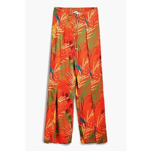 Pantaloni cu imprimeu si talie elastica imagine