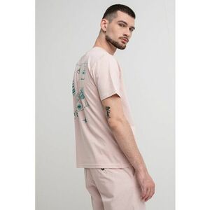 Tricou cu decolteu la baza gatului si imprimeu imagine