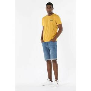 Tricou Cu Maneca Scurta De Barbati-Galben Regular Fit imagine