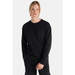 Tricou Cu Maneca Lunga De Barbati Negru Regular Fit8683197800602 imagine