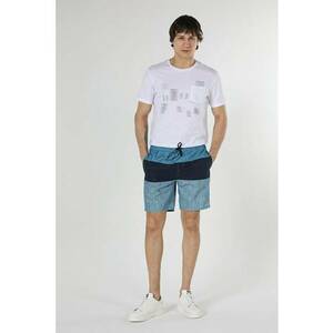 Short de plaja pentru barbati - albastru - slim fit imagine
