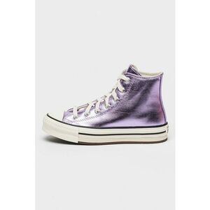 Pantofi sport cu platforma si aspect metalizat All Star Lift imagine