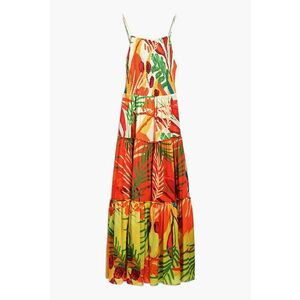 Rochie de plaja cu design tropical imagine