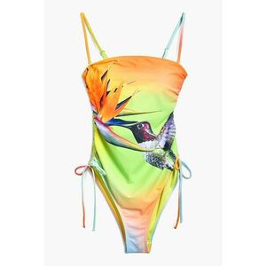 Costum de baie intreg cu model tropical imagine