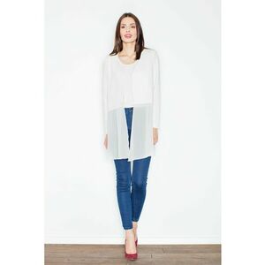 Cardigan dama - M441 - ecru - poliester si vascoza imagine