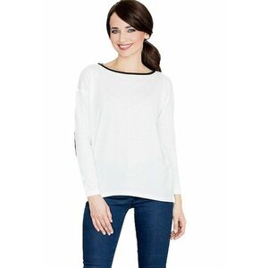 Pulover dama design clasic - Condwidron - ecru imagine