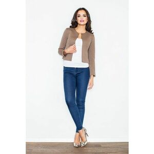 Sacou dama M218 - bej - poliester - design modern - imagine