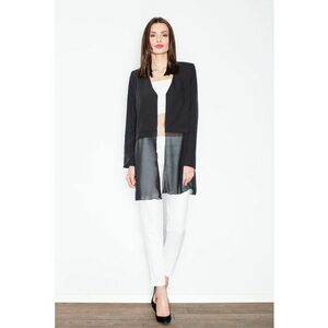 Blazer dama - Poliester - Negru/Gri imagine