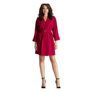 Rochie de zi 3142 - Poliester - Rosu imagine