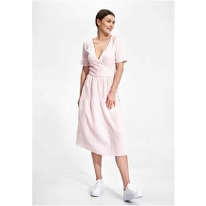 Rochie Midi - Bumbac - Roz - imagine