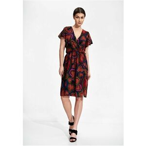 Rochie de vara M873 - florala - viscoza - multicolor - imagine