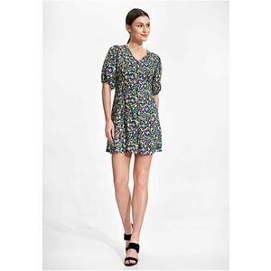 Rochie mini de vara - viscoza - multicolor imagine
