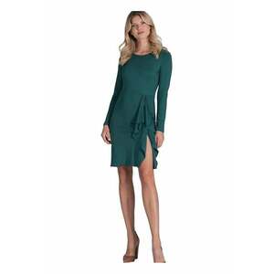 Rochie de cocktail verde - fabrica de calitate - viscoza - poliester imagine