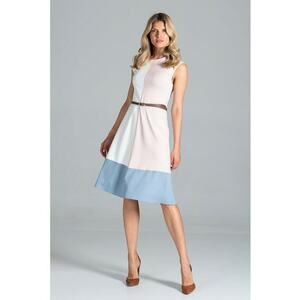 Rochie midi M815 - fara maneci - cu fermoar lateral - din viscoza - poliester si elastan imagine