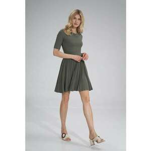 Rochie de vara - M751 - maneci scurte - verde - viscoza imagine