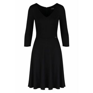 Rochie eleganta M709 - maneci 3/4 - neagra - viscoza imagine