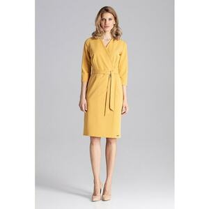 Rochie galbena eleganta imagine