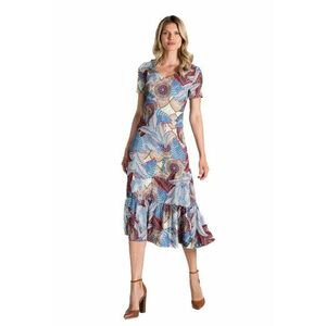 Rochie mini dama Dindrannan M827 albastru deschis imagine