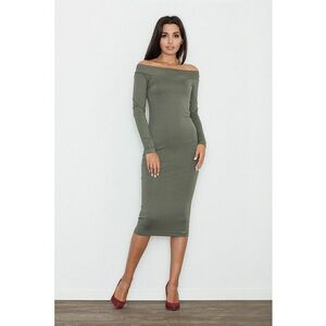 Rochie midi M558 - verde - viscoza imagine