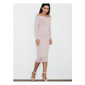 Rochie de seara - roz - eleganta - din material de calitate - viscoza imagine