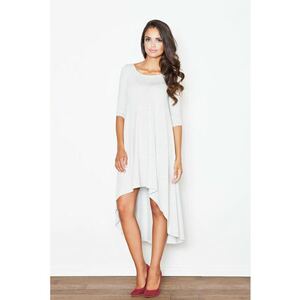 Rochie asimetrica - cu maneci lungi - din viscoza imagine