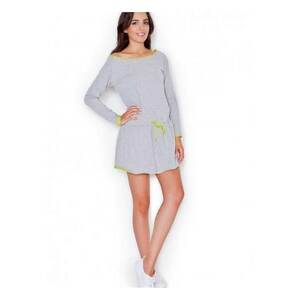 Rochie de zi gri - casual - bumbac - poliester imagine