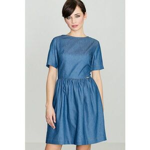 Rochie K164 - albastru - bumbac imagine