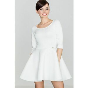 Rochie K227 - ecru - poliester - imagine