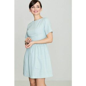 Rochie K164 - albastru - bumbac imagine