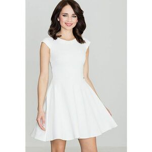 Rochie K162 - ecru - poliester imagine