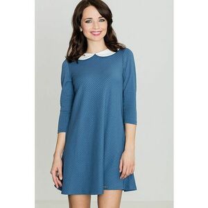Rochie K218 - albastru - poliester imagine