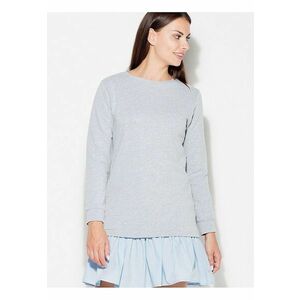 Rochie de zi gri - casual - cu volane imagine