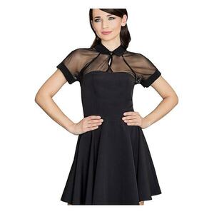 Rochie scurta - Poliester/Elastan - Negru imagine