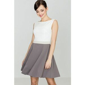 Rochie cocktail K083 - evazata - fara bretele - decupaj in talie - poliester-viscoza imagine