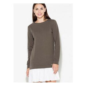 Rochie de zi cu zi - maro - bumbac 95% - elastan 5% imagine