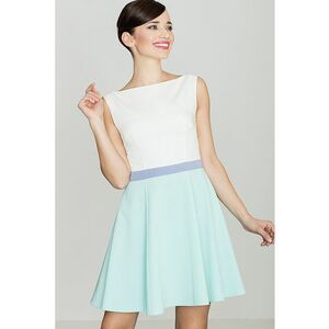 Rochie de cocktail K083 - evazata - fara bretele - mint - poliester 65% - viscoza 35% imagine