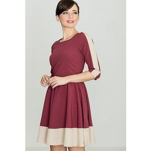 Rochie K057 - burgundy - fabric elegant - poliester imagine