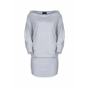 Rochie K254 - gri - bumbac - imagine