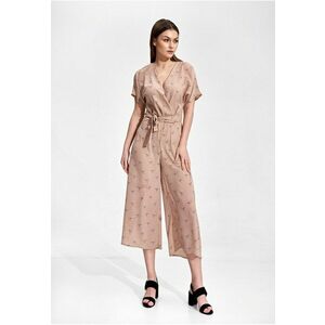 Salopeta dama - kimono - larga - roz - poliester imagine