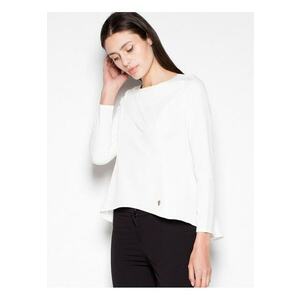 Bluza dama asimetrica - eleganta - bej - poliester 65% - viscoza 35% imagine