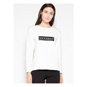 Bluza dama asimetrica - imprimeu original - bej - bumbac imagine